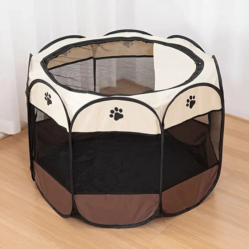 Cat Maternity Room Octagonal Pet Fence – Waterproof Foldable Pet Tent, Cat Nest, Puppy Whelping Pen, Dog Kennel & Portable Playpen