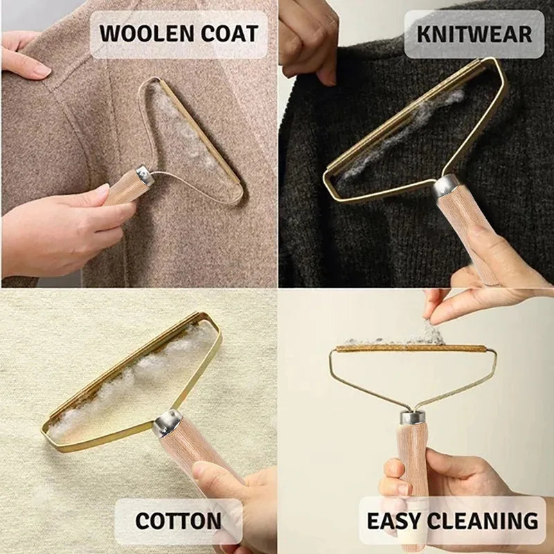 Portable Lint Remover Pet Hair Brush – Manual Fabric Shaver for Clothes, Sofa & Carpet Cleaning