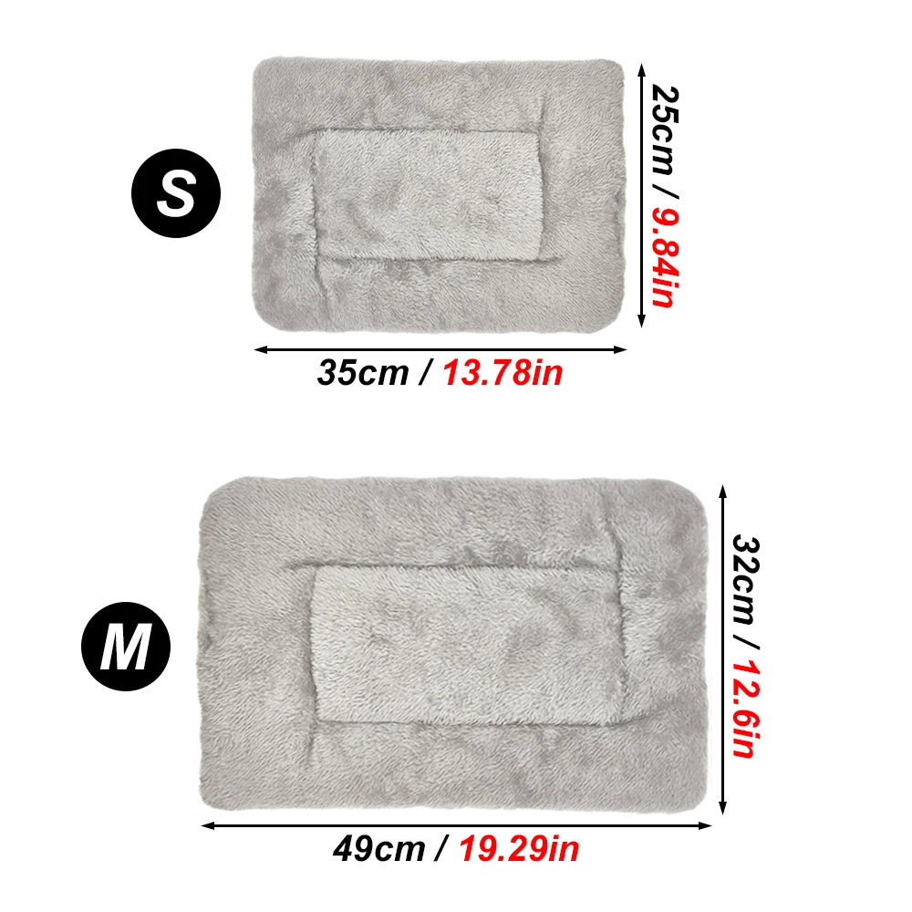 Reversible Plush Winter Pet Bed Mat for Small Animals | Soft Warm Sleeping Pad for Hamsters, Rabbits and Cats