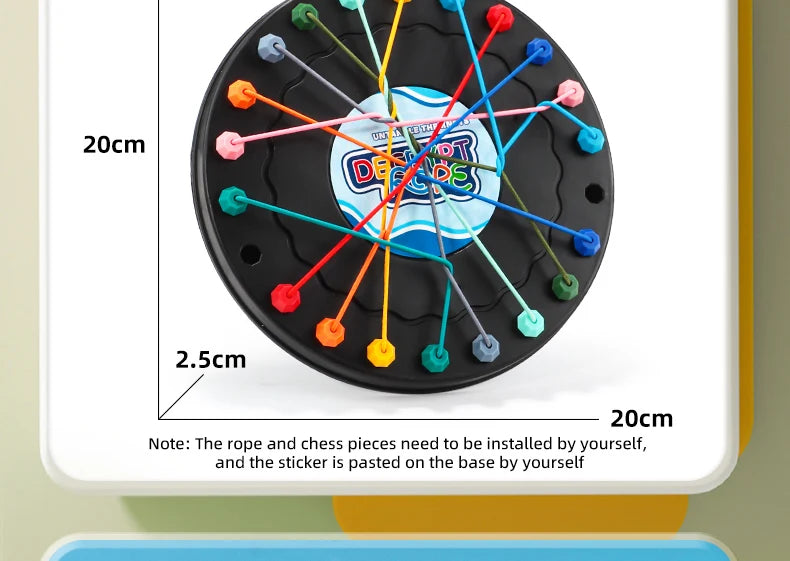 Rope Breaking Challenge Puzzle Toy – Logic Training Knot Untangle Game for Kids and Family Brain Development Toy