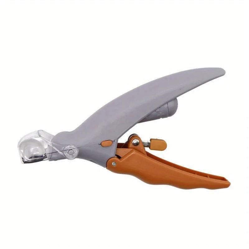 Pet Nail Clipper, Nail Trimmer for Dogs and Cats, Built-in LED Light, Steel Blades, Quick Trimming with Nail Collecto