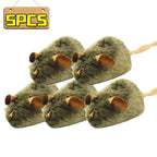 Interactive Mouse Plush Cat Toy – Squeaky Bite-Resistant Kitten Chew Toy
