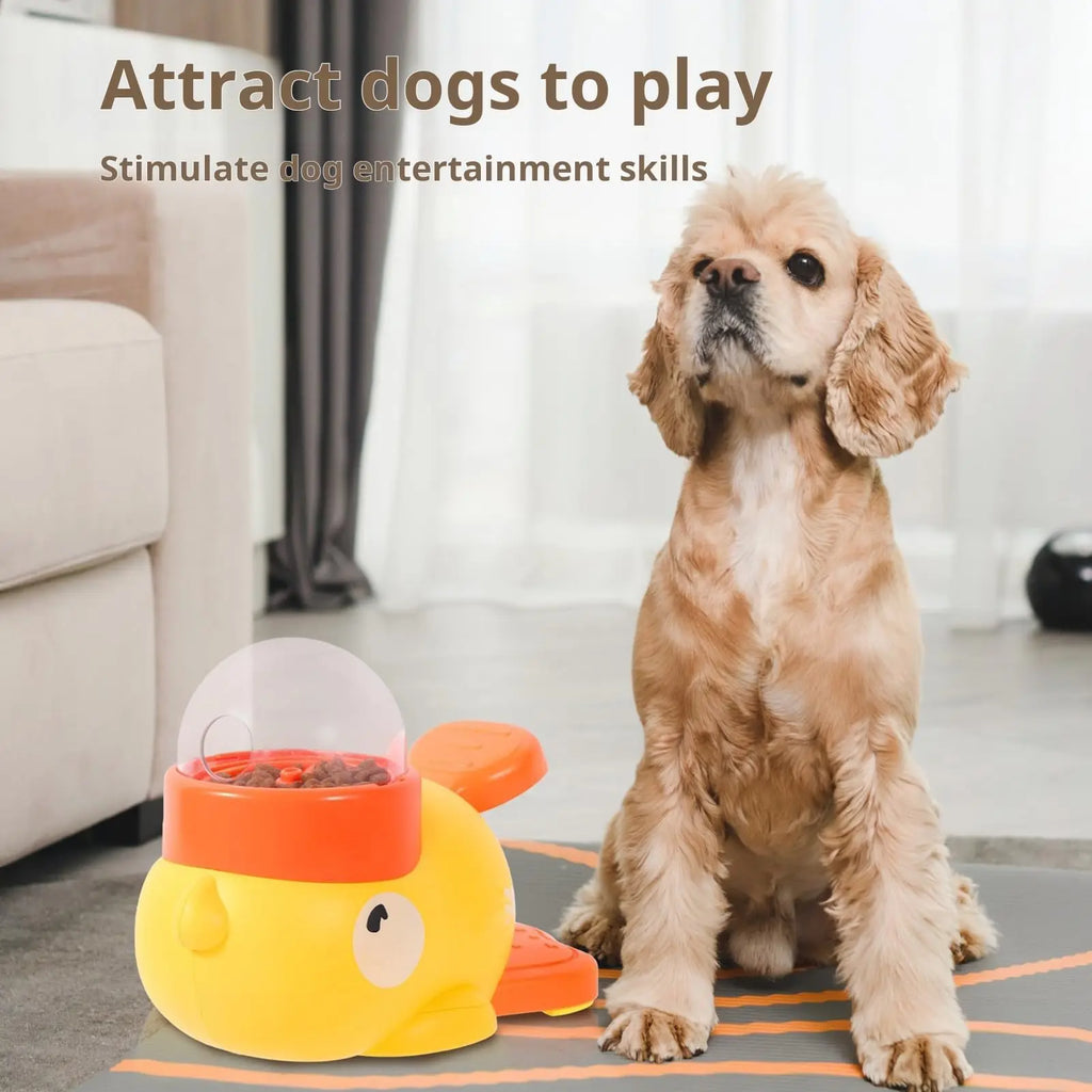 Duck-Shaped Slow Feeder Dog Bowl – Anti-Choking Interactive Snack Dispenser