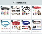 Personalized PU Leather Dog Collar with Engraved Name ID Tag – Adjustable Anti-Lost Pet Collar for Small Medium Large Dogs and Cats