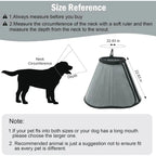 Soft Dog Cone Collar for Large and Extra Large Dogs | Adjustable Recovery E-Collar Alternative After Surgery