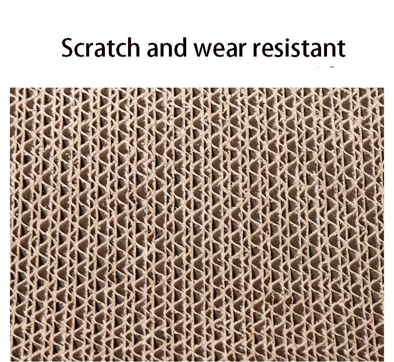 Corrugated Cat Scratching Board – Double-Sided Cardboard Cat Scratcher Pad with Catnip for Claw Sharpening & Furniture Protection