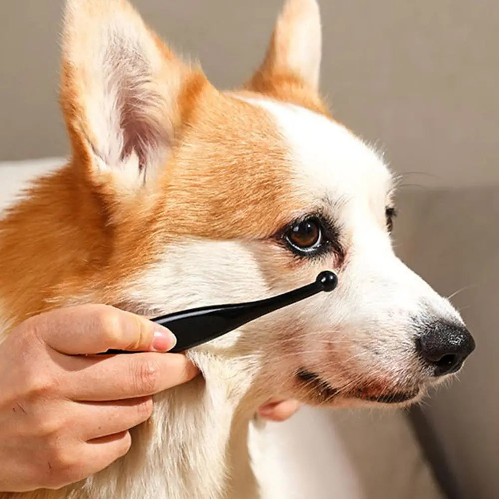Pet Tear Stain Remover Paste for Dogs and Cats – Gentle Eye Cleaner and Eye Booger Remover with Soft Brush