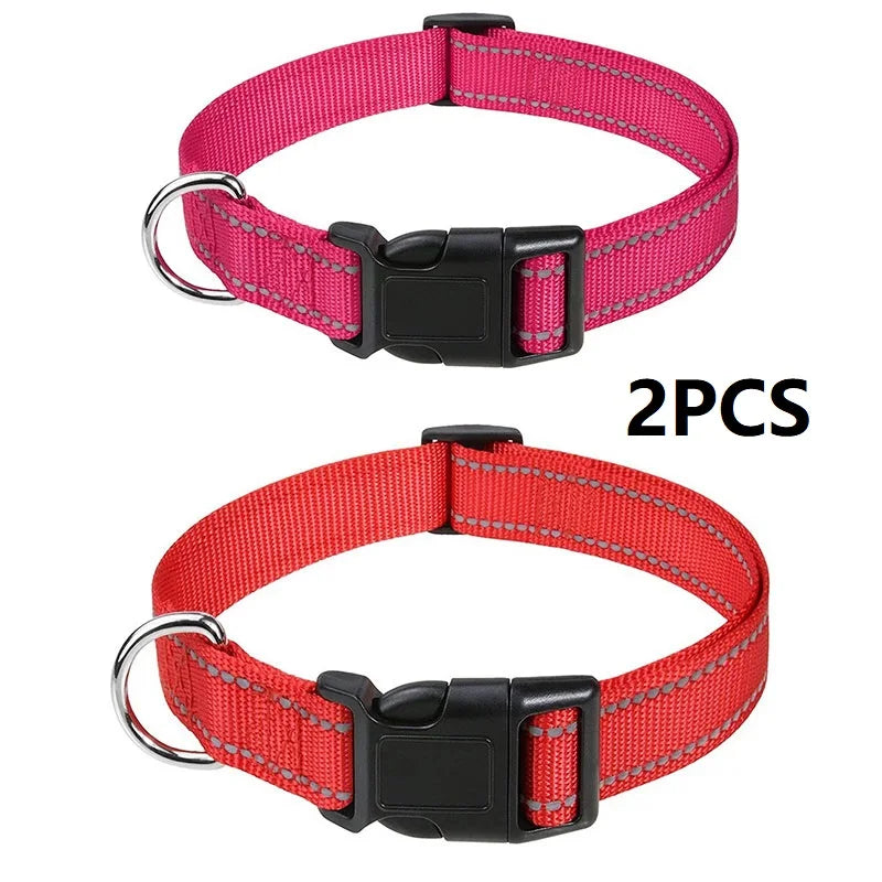Decorative Choker Dog Collar for Small Puppies – Adjustable Nylon Pet Neck Collar