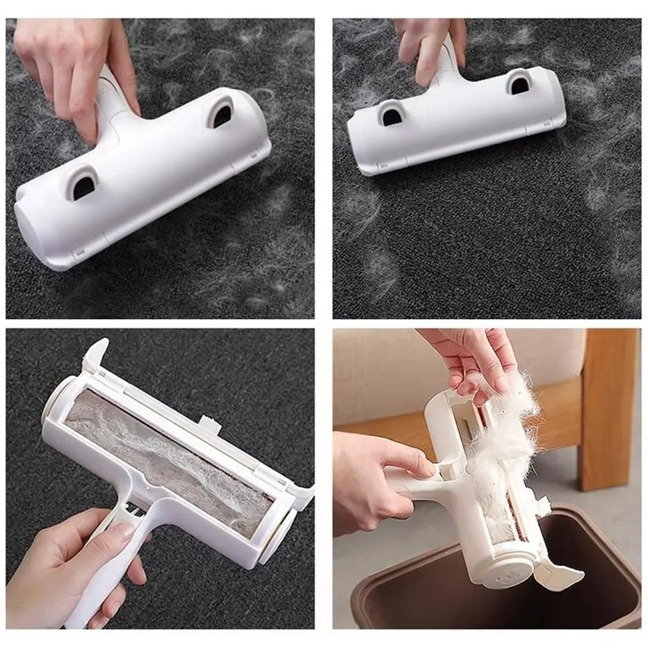 Cat Hair Remover Brush – Large Self-Cleaning Pet Fur Roller for Sofa, Furniture & Clothes