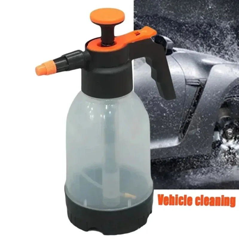 1.2L Hand Pressure Spray Bottle – Portable Car Wash, Garden Watering & Multi-Purpose Cleaning Sprayer