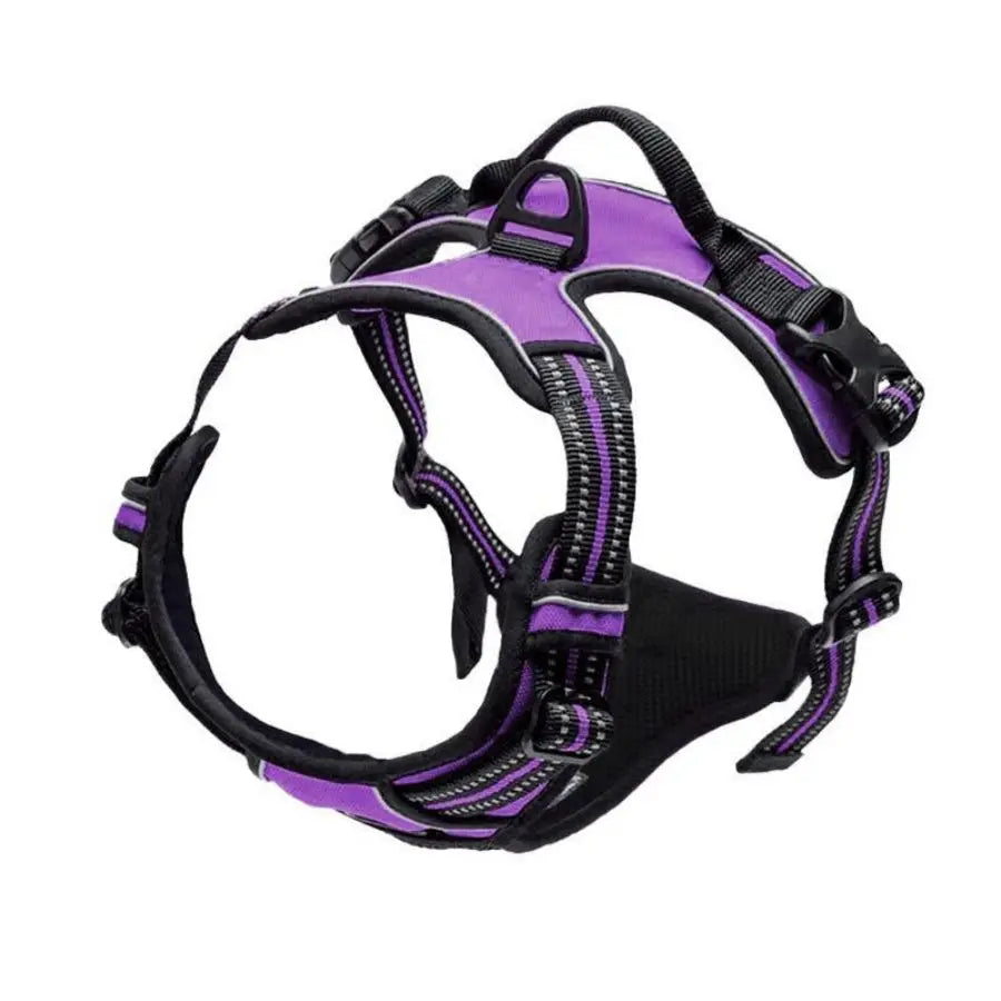 No Pull Dog Harness – Heavy Duty Reflective Front Clip Vest Harness with Easy Control Handle for Large Dogs