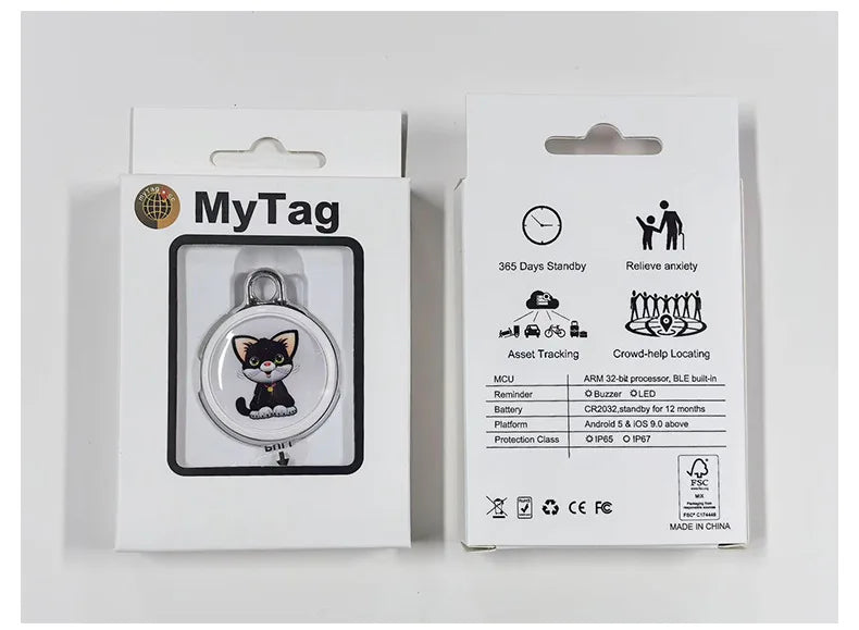 Bluetooth Pet GPS Tracker Collar for Dogs & Cats – Waterproof Locator