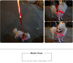 Adjustable LED Dog Harness Usb Rechargeable Flashing Night Safety No Pull Collars Harness For Small Medium Dogs Pets Arnes Perro