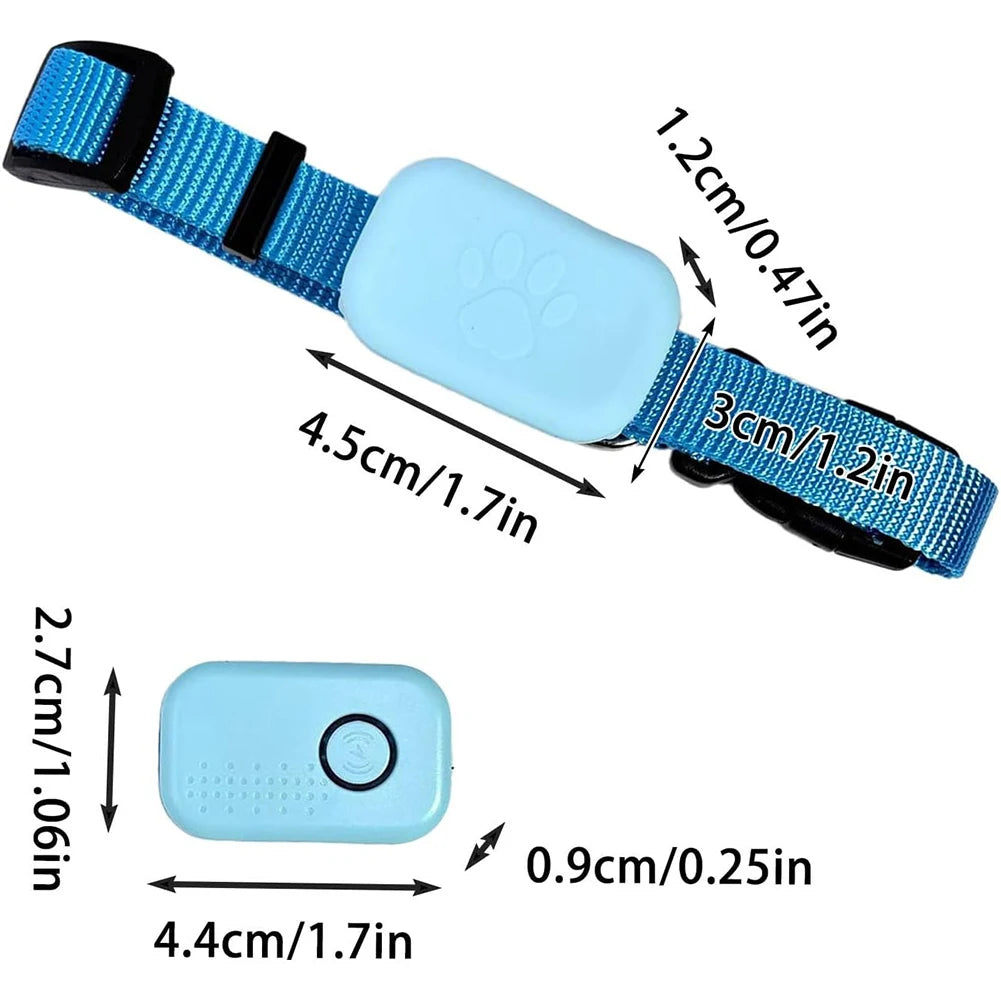 Smart Pet GPS Tracker Collar for Dogs & Cats | FindMy App Compatible Anti-Lost Locator for iOS & Android