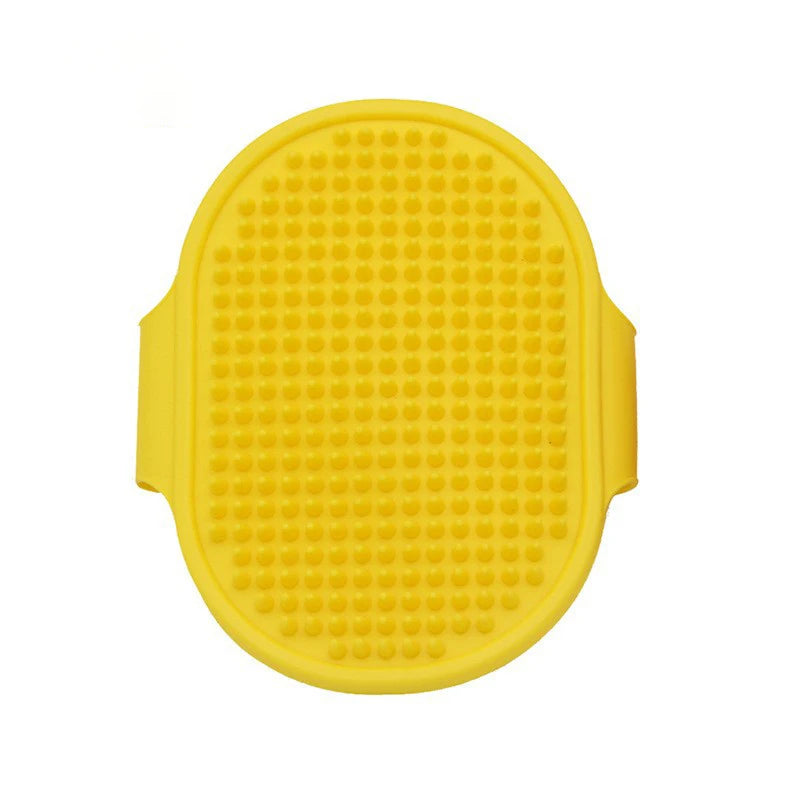 Soft Rubber Dog & Cat Bath Brush – Silicone Grooming Comb, Massage & Hair Removal Tool
