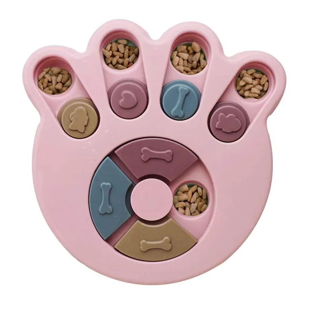 Dog Puzzle Slow Feeder Bowl – Interactive IQ Food Dispenser for Dogs & Cats