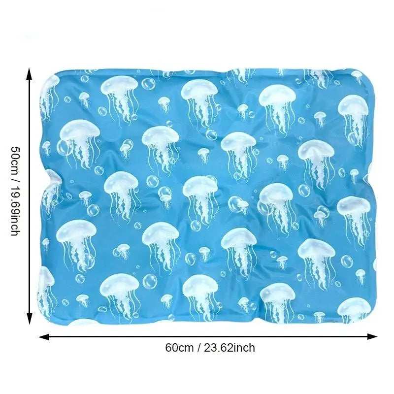 Pet Cooling Ice Mat for Dogs and Cats – Non-Toxic Self Cooling Pad, Leak-Proof Summer Cooling Bed for Indoor & Outdoor Use