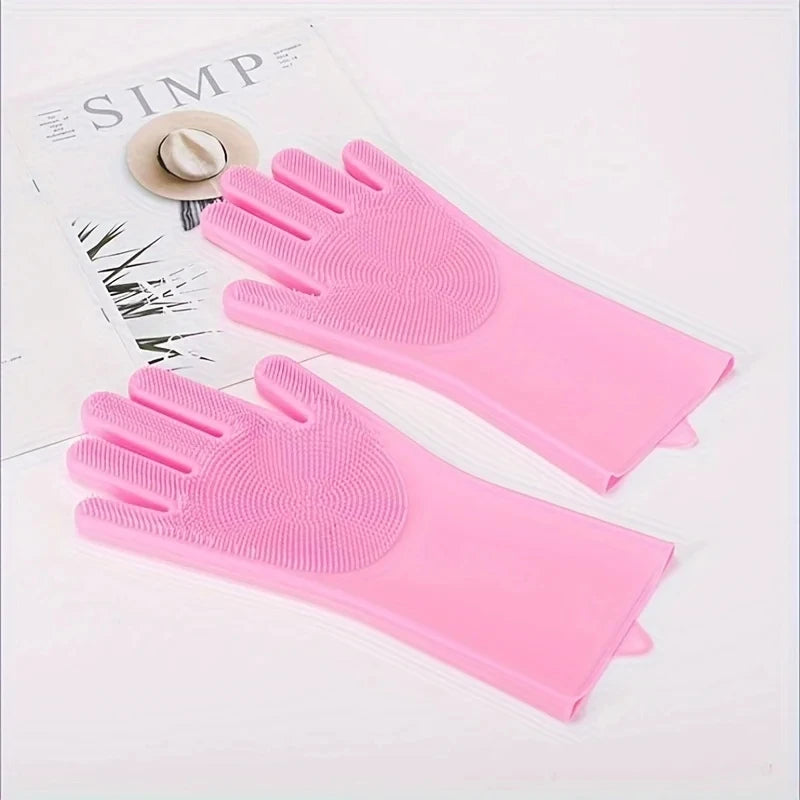 Silicone Pet Grooming Gloves for Dog and Cat Bathing Hair Removal Massage Brush