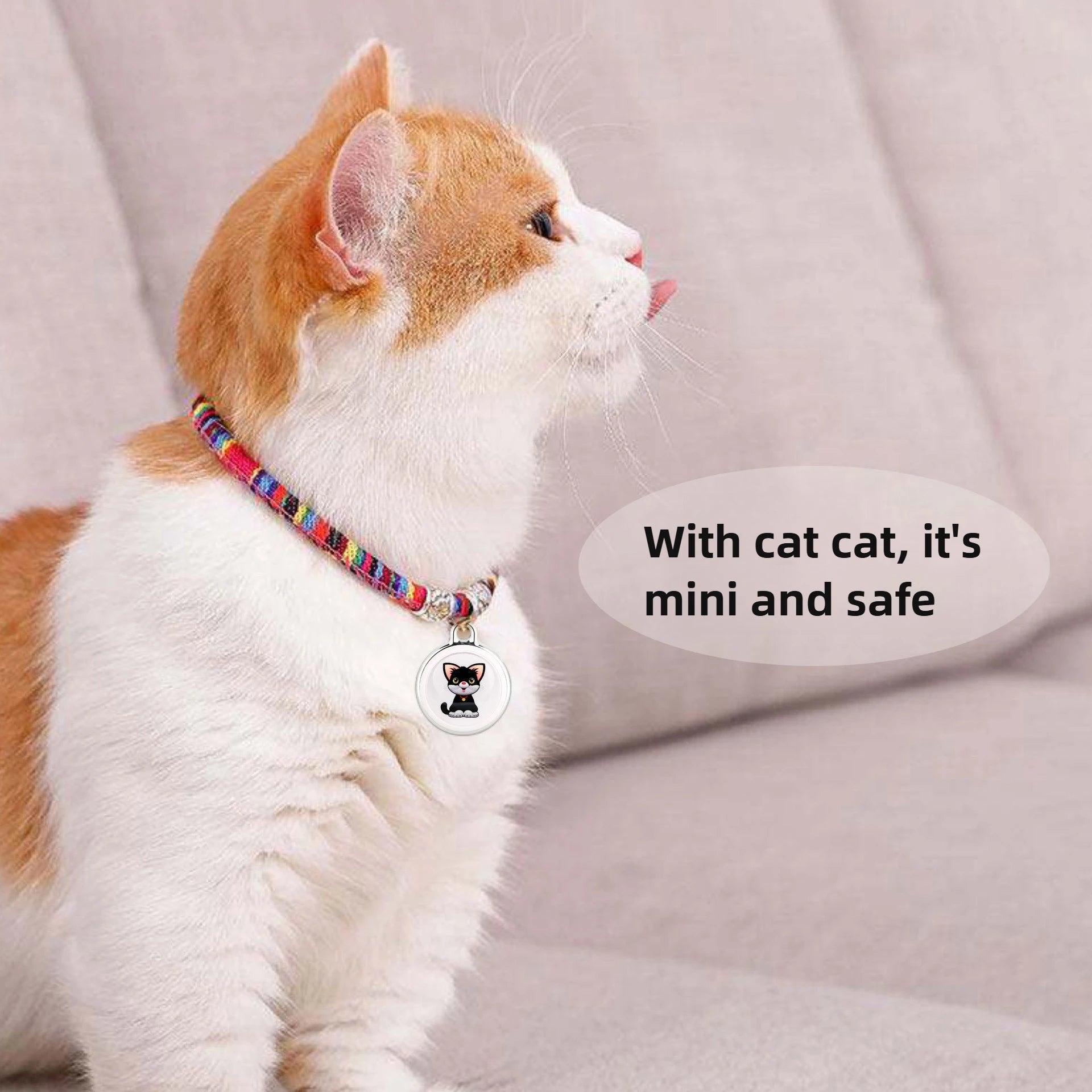 Bluetooth Pet GPS Tracker Collar for Dogs & Cats – Waterproof Locator