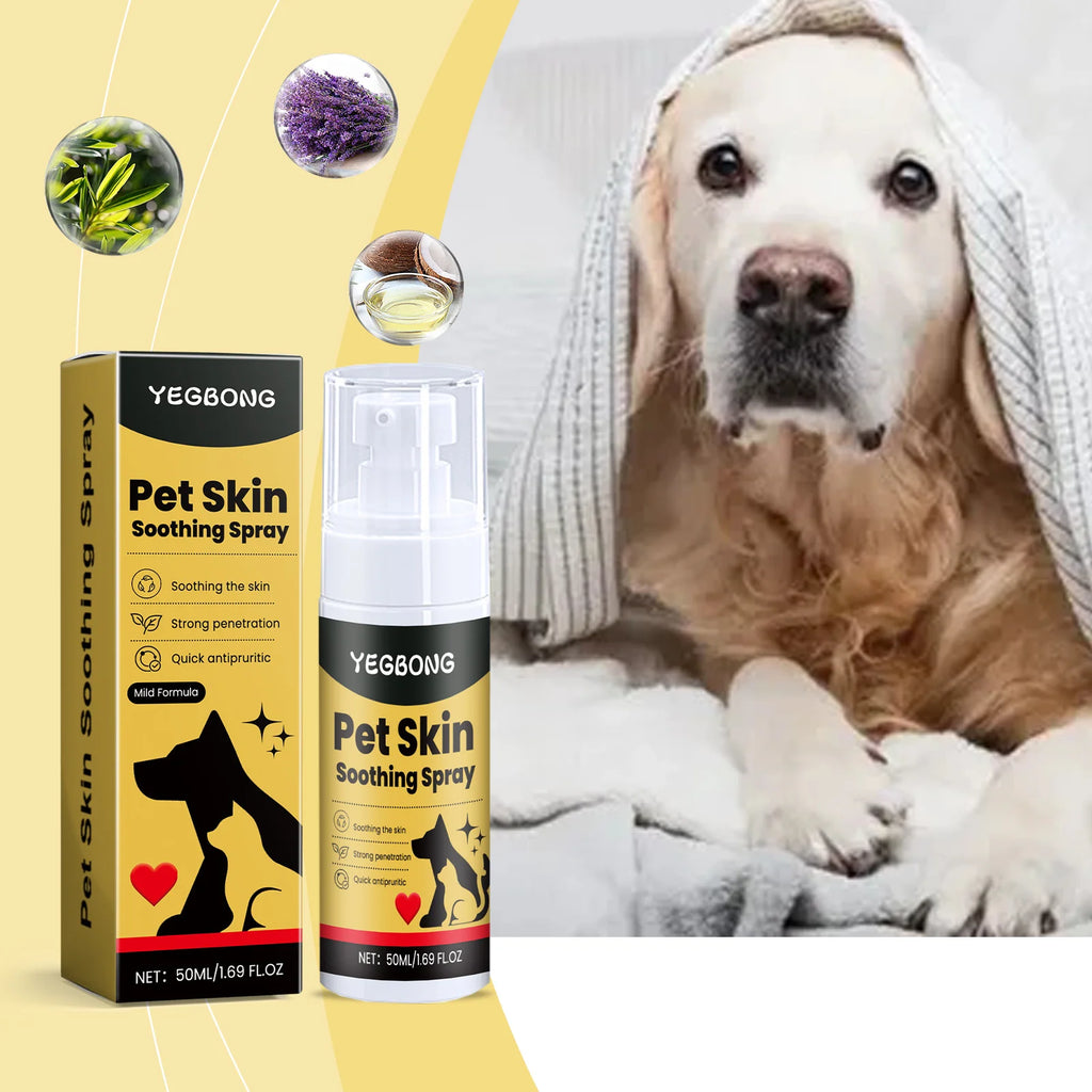 Pet Skin Care Spray 50ml – Soothing Skin Support & Coat Care Spray for Dogs and Cats