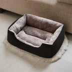 Soft Plush Pet Bed for Cats & Small Dogs – Cozy Warm Sleeping Cushion Basket House