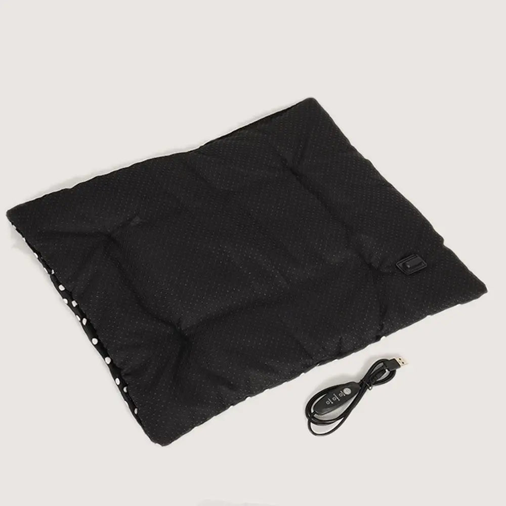 USB Pet Heating Pad Soft Plush Electric Blanket for Dogs and Cats | Washable Warm Bed Mat for Winter Puppies and Kittens