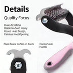 dog brush double-sided hair removal comb and hair removal tool used to remove mats and tangles the best pet grooming brush
