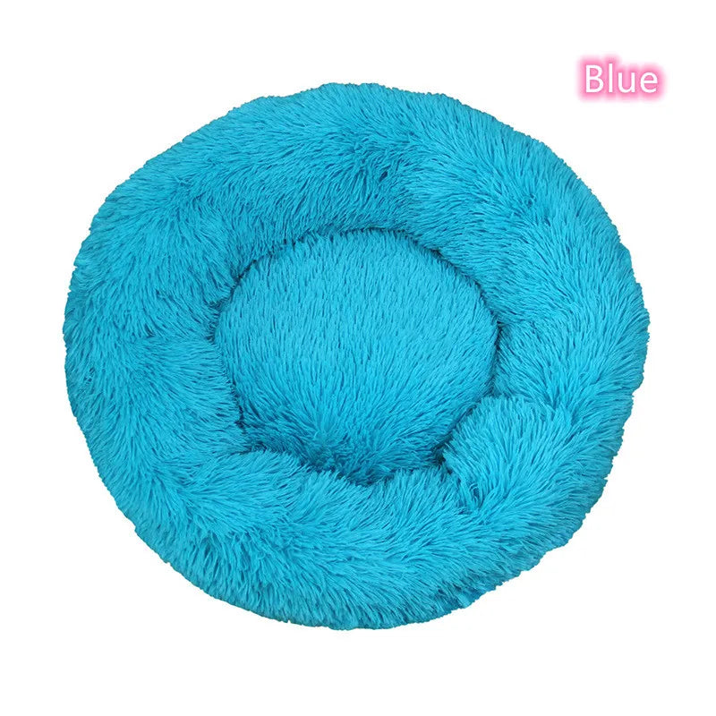 Super Soft Plush Cat Bed – Washable Donut Pet Bed for Cats and Small Dogs