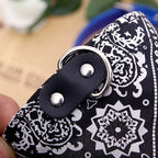 PU Leather Cat and Dog Collar with Scarf – Adjustable Puppy Collar for Chihuahua, Corgi, Cats and Small Medium Dogs