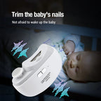 Electric Nail Clipper Grinding and Polishing with Light Automatic Nail Trimmer Rechargeable Nail Cutter Manicure for Baby Adult