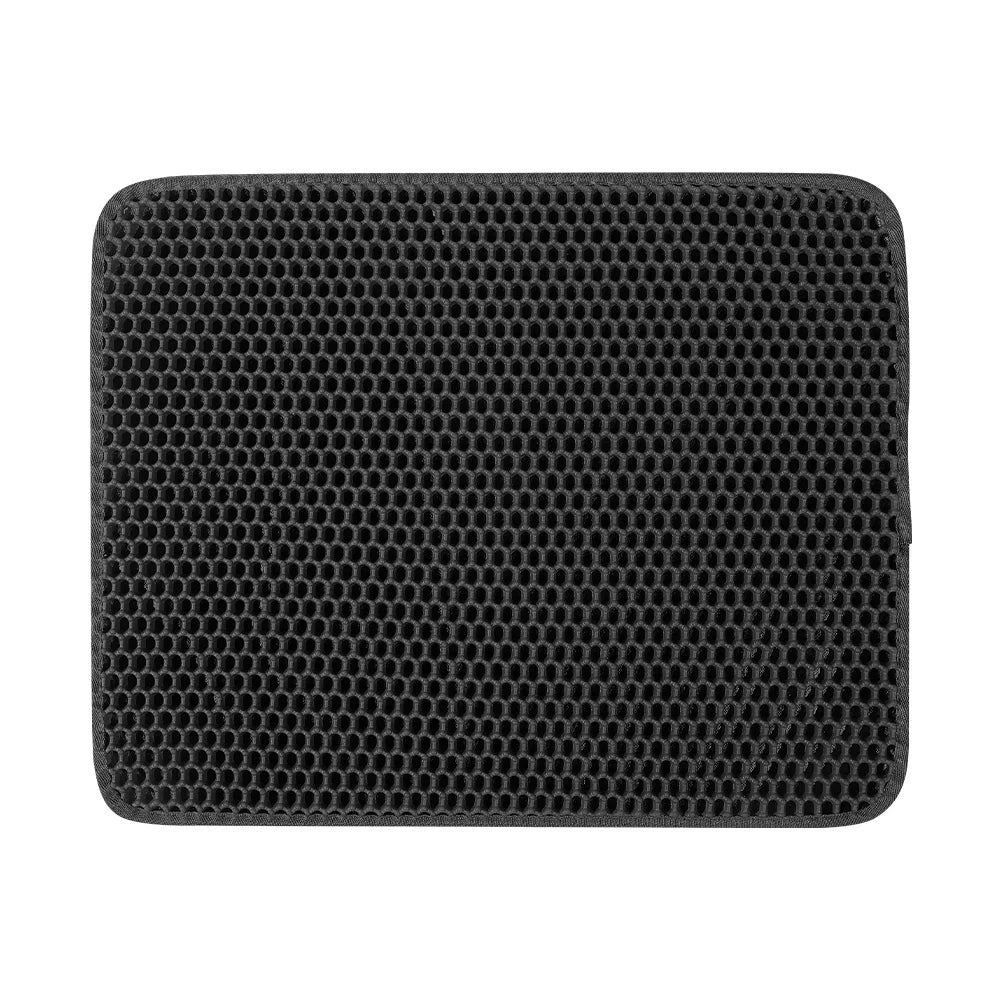 Double Layer Cat Litter Mat – Waterproof Non-Slip Litter Trapper Mat with EVA Honeycomb Design for Cat Litter Boxes