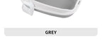 Semi-Enclosed Cat Litter Box – Large Spatter-Proof Cat Toilet with Anti-Tracking Pedal and Open Ventilation Design