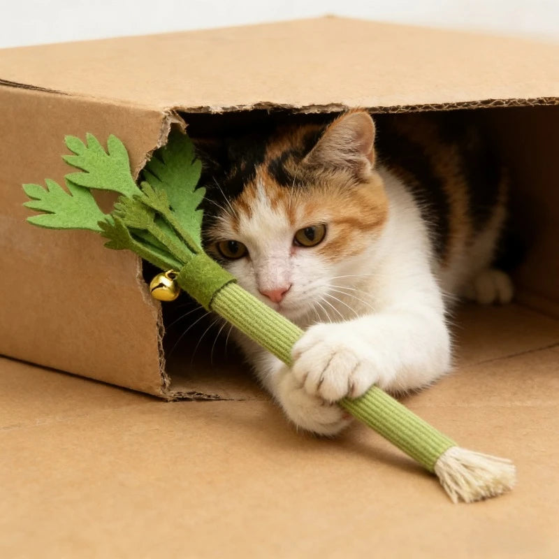 Catnip Cat Chew Toy – Interactive Teeth Cleaning & Self-Play Molar Stick