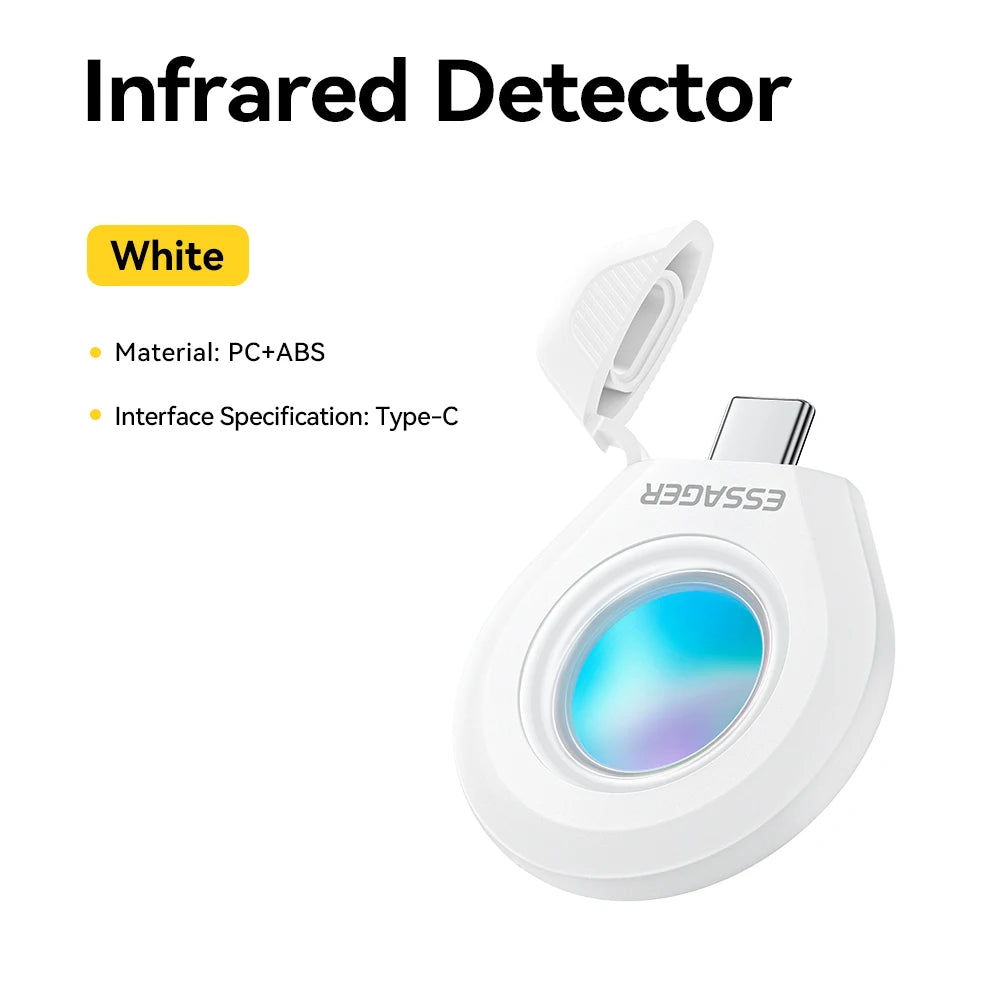 Essager Anti Spy Camera Detector – Infrared Hidden Camera Finder & Privacy Protection Security Alarm