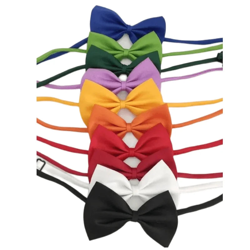 Adjustable Pet Bowtie Collar for Dogs and Cats – Stylish Bow Tie Neck Collar for Small Medium Large Pets