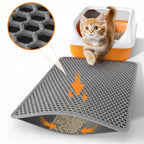 Waterproof Double Layer Cat Litter Mat – EVA Litter Trapping Pad with Non-Slip Design for Cat Litter Boxes