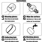 Pet Hair Remover Gloves Reusable Double-Sided Fur Removal for Sofa & Carpet