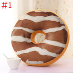 3D Cute Donuts Pillow Chocolate Donuts Plush Macaron Food Cushion Nice Bottom Cushion Nap Pillow Decorative cushion Home textile