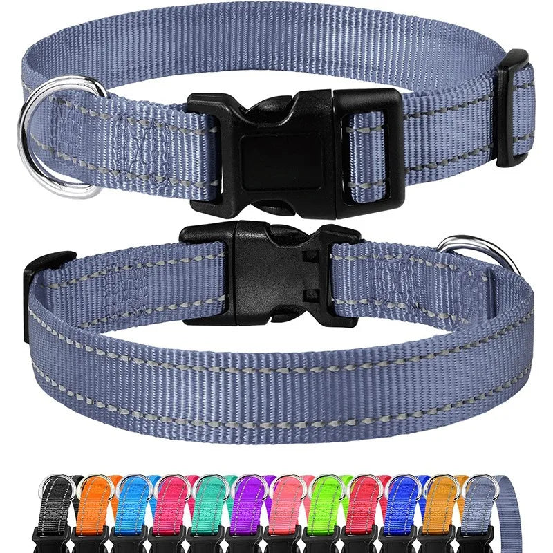Decorative Choker Dog Collar for Small Puppies – Adjustable Nylon Pet Neck Collar