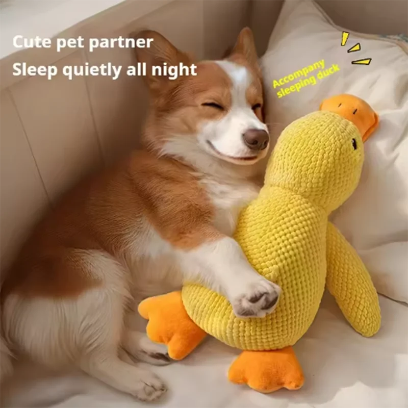 Duck Dog Toy Plush Chew Resistant Squeaky Toy – Soft Quacking Companion for Small and Large Dogs