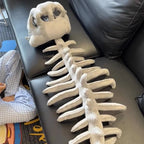 Realistic Dinosaur Skeleton Costume Set – Plush Headgear & Dress-Up Accessory
