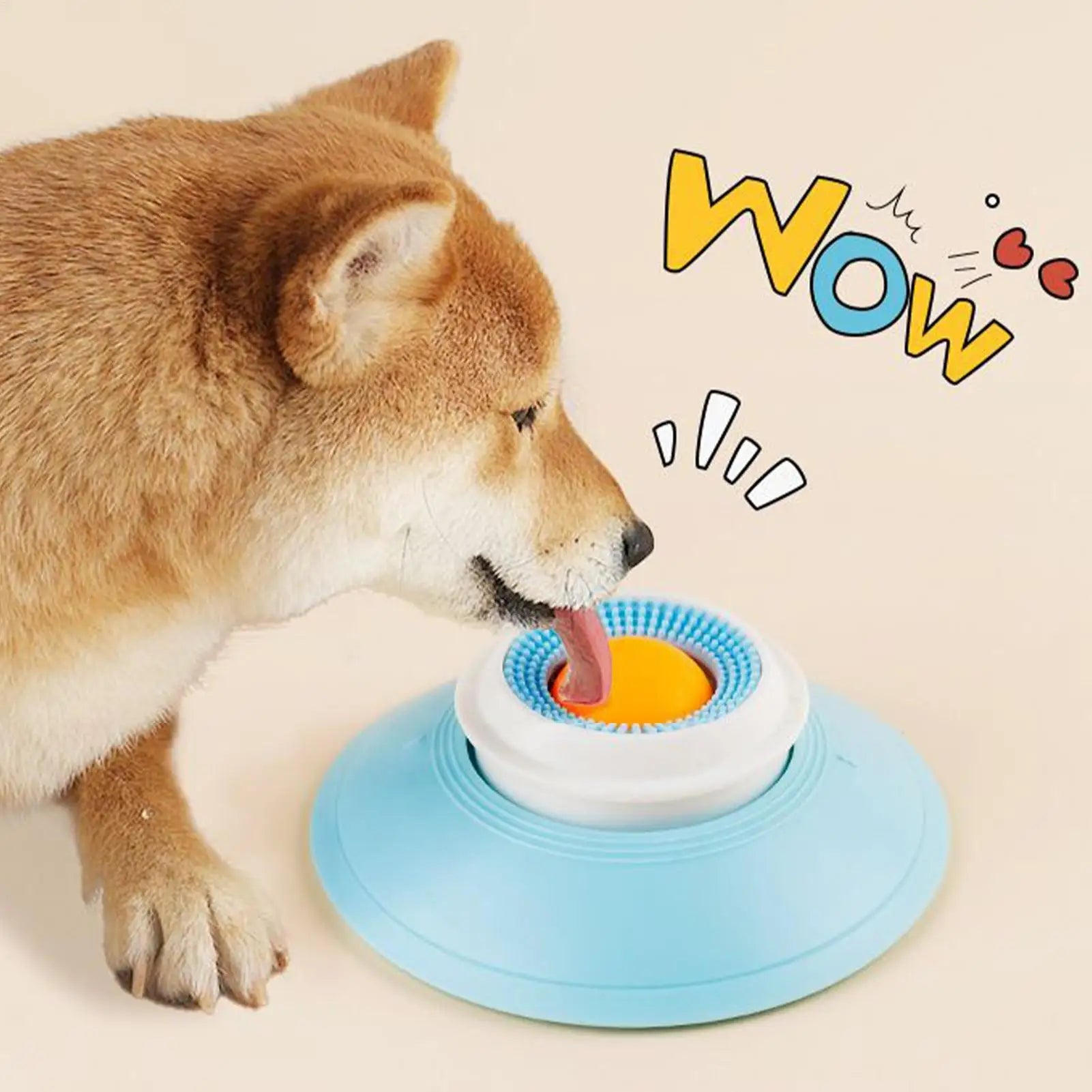 Dog Slow Feeder Lick Bowl with Suction Cup – Anti-Choking Feeding Mat Toy