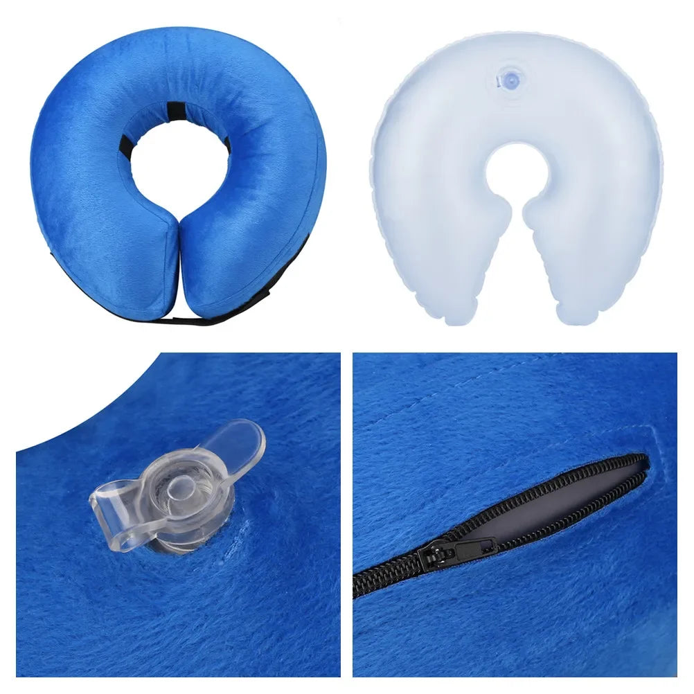 Inflatable Dog Recovery Collar – Soft Protective After Surgery E-Collar for Dogs and Cats
