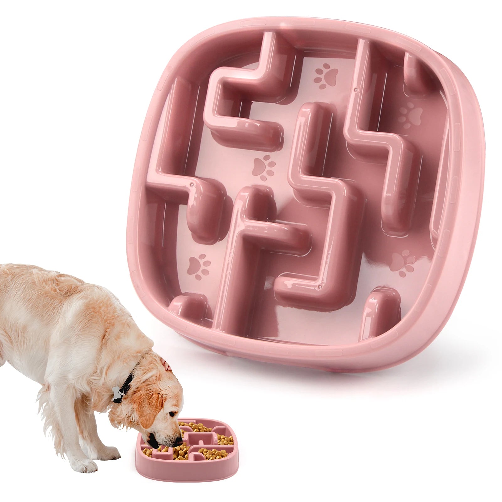 Slow Feeder Dog Bowl – Anti-Gulp Maze Design for Small, Medium & Large Dogs