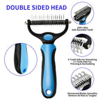 All-in-One Pet Deshedding Brush | Dog & Cat Grooming Tool for Hair Removal & Dematting
