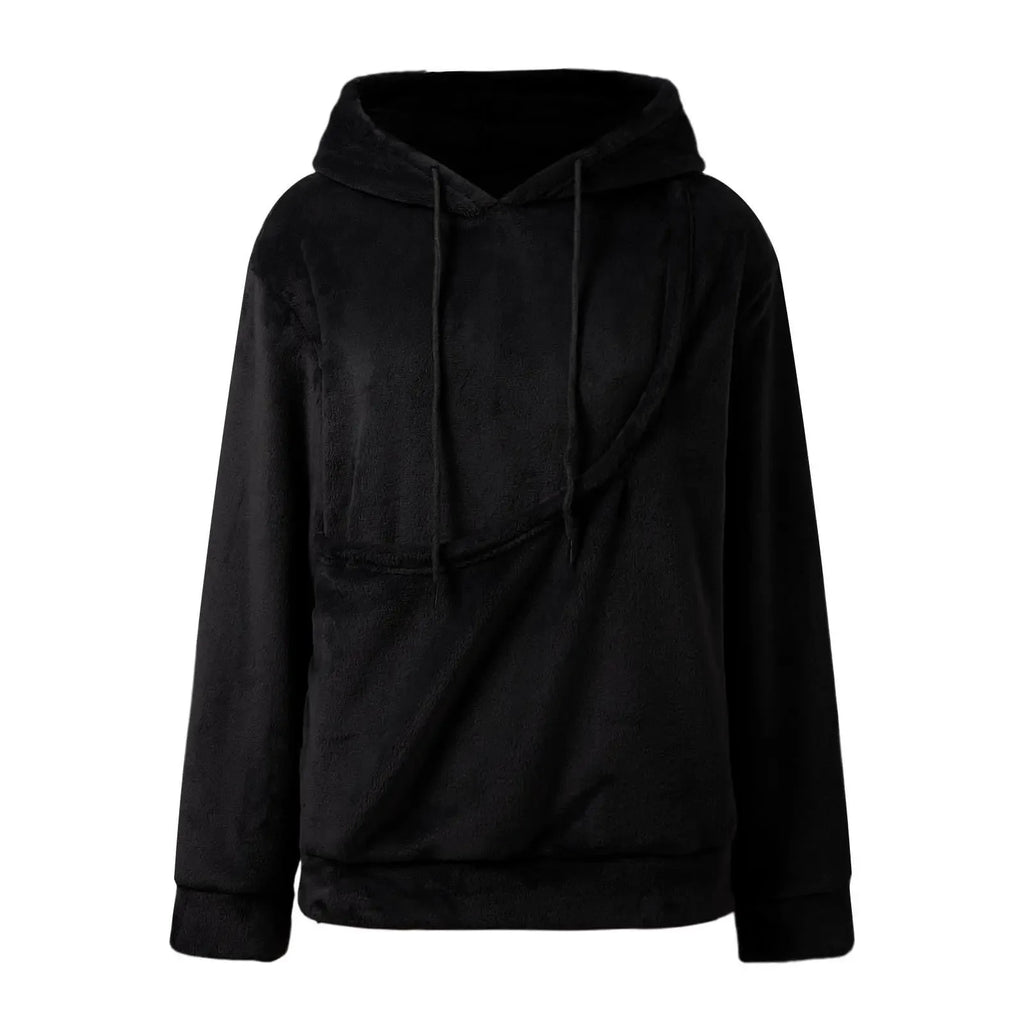 Unisex Pet Carrier Hoodie Cat Dog Bag Long Sleeve Sweatshirt Multiple Colors Plush Daily Wear Fashion Velvet  Winter Outwear