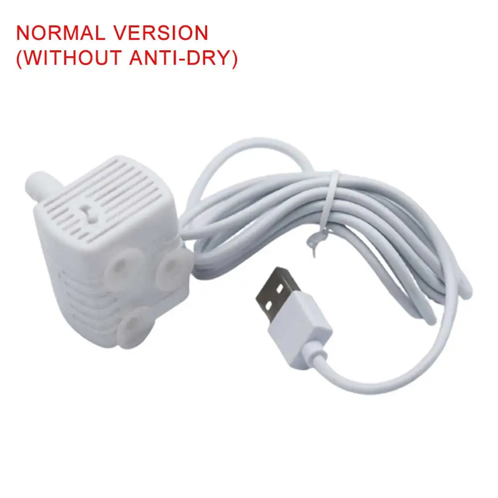 Pet Water Fountain Replacement Pump – Ultra Quiet 5V Cat Fountain Motor with Adjustable Flow Control & Anti-Dry Burn Protection