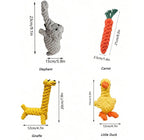 Hand-Woven Cotton Rope Knot Dog Toy – Bite Resistant Teeth Cleaning Chew Toy for Small and Medium Dogs