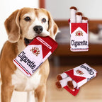 Funny Cigarette Plush Dog Toy – Interactive Squeaky Chew & Teething Toy