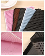 Non-Slip Waterproof Double Layer Cat Litter Mat – Washable Pet Litter Catcher Pad for Clean Home